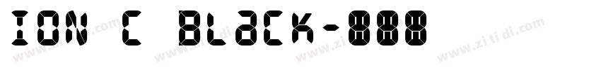 ION C Black字体转换